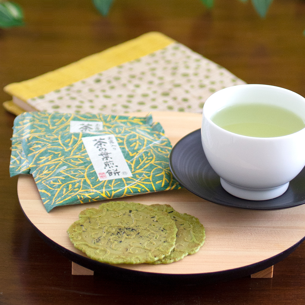 茶の葉煎餅　2枚×5袋